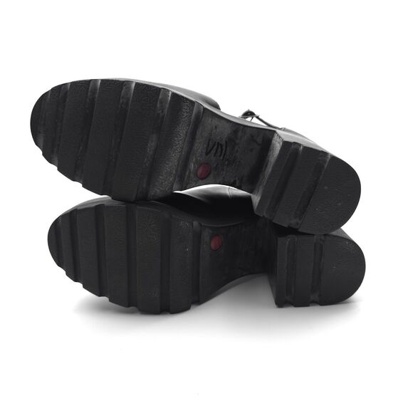 CAMPER Anouk Lug Sole Platform Dark Academia Preppy Grunge 90s Y2k Black Leather - Picture 8 of 10